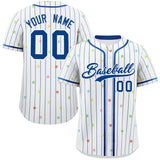 Custom Stripe Fashion Personalized Classic Your Style Pattern Authentic Baseball Jersey