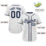 Custom Stripe Fashion Personalized Star Pattern Authentic Baseball Jersey for Adults