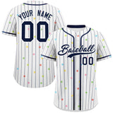 Custom Stripe Fashion Personalized Star Pattern Authentic Baseball Jersey for Adults