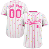 Custom Stripe Fashion Personalized Star Pattern Authentic Baseball Jersey Classic Style