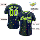 Custom Stripe Fashion Personalized Name Star Pattern Authentic Baseball Jersey