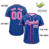 Custom Stripe Fashion Personalized Star Pattern Authentic Baseball Jersey for Men/Women 