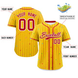 Custom Stripe Fashion Personalized Name Star Pattern Authentic Baseball Jersey