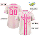 Custom Stripe Fashion Personalized Star Pattern Authentic Baseball Jersey Classic Style