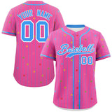 Custom Stripe Fashion Personalized Star Pattern Authentic Baseball Jersey Special style