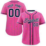 Custom Stripe Fashion Personalized Star Pattern Authentic Baseball Jersey Special style