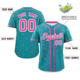 Custom Stripe Fashion Personalized Star Pattern Authentic Baseball Jersey Big Size