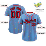 Custom Stripe Fashion Personalized Name Star Pattern Authentic Baseball Jersey