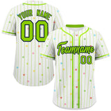 Custom Stripe Fashion Personalized for Adults Star Pattern Authentic Baseball Jersey