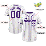 Custom Stripe Fashion Personalized Star Pattern Big Size for Men Authentic Baseball Jersey