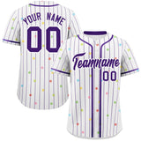 Custom Stripe Fashion Personalized Star Pattern Big Size for Men Authentic Baseball Jersey