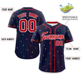 Custom Stripe Fashion Personalized Star Pattern Authentic Classic Style Baseball Jersey