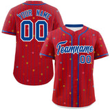 Custom Stripe Fashion Personalized Star Pattern Authentic Classic Style Baseball Jersey