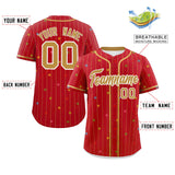 Custom Stripe Fashion Big Size Personalized Star Pattern Authentic Baseball Jersey