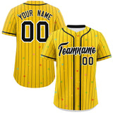 Custom Stripe Fashion Personalized for Men Star Pattern Authentic Baseball Jersey