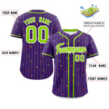 Custom Stripe Fashion Personalized Star Pattern Classic Style Authentic Baseball Jersey