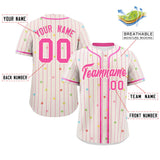 Custom Stripe Fashion Personalized Star Pattern Classic Style Authentic Baseball Jersey