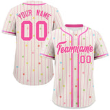 Custom Stripe Fashion Personalized Star Pattern Classic Style Authentic Baseball Jersey