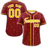 Custom Stripe Fashion Personalized Star Pattern Big Size for Men Authentic Baseball Jersey