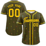 Custom Stripe Fashion Personalized Star Pattern Authentic Classic Style Baseball Jersey