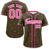 Custom Stripe Fashion Personalized Star Pattern Big Size for Men Authentic Baseball Jersey