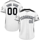 Custom Gradient Side Personalized Big Size Star Pattern Authentic Baseball Jersey