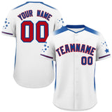 Custom Gradient Side Personalized for Men Star Pattern Authentic Baseball Jersey