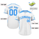 Custom Gradient Side Personalized Big Size for Men Star Pattern Authentic Baseball Jersey