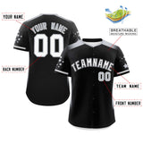 Custom Gradient Side Personalized Big Size Star Pattern Authentic Baseball Jersey