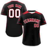 Custom Gradient Side Personalized Big Size Star Pattern Authentic Baseball Jersey