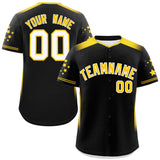 Custom Gradient Side Personalized Classic Style Star Pattern Authentic Baseball Jersey