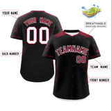 Custom Gradient Side Personalized Big Size for Men Star Pattern Authentic Baseball Jersey