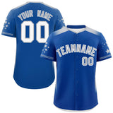 Custom Gradient Side Personalized Classic Style Star Pattern Authentic Baseball Jersey