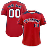 Custom Gradient Side Personalized for Adults Star Pattern Authentic Baseball Jersey