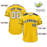 Custom Gradient Side Personalized for Men/Women Star Pattern Authentic Baseball Jersey