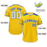 Custom Gradient Side Personalized Special style Star Pattern Authentic Baseball Jersey