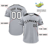 Custom Gradient Side Personalized Special style Star Pattern Authentic Baseball Jersey