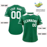 Custom Gradient Side Personalized Big Size for Men Star Pattern Authentic Baseball Jersey