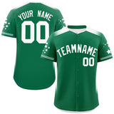 Custom Gradient Side Personalized Big Size for Men Star Pattern Authentic Baseball Jersey