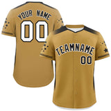 Custom Gradient Side Personalized for Adults Star Pattern Authentic Baseball Jersey