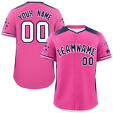 Custom Gradient Side Personalized Special style Star Pattern Authentic Baseball Jersey