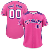 Custom Gradient Side Personalized Classic Style Star Pattern Authentic Baseball Jersey