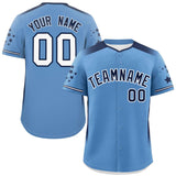 Custom Gradient Side Personalized for Men Star Pattern Authentic Baseball Jersey