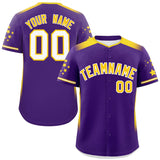 Custom Gradient Side Personalized for Men Star Pattern Authentic Baseball Jersey