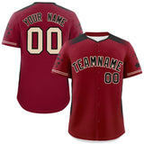 Custom Gradient Side Personalized Big Size for Men Star Pattern Authentic Baseball Jersey