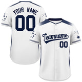 Custom Gradient Side Personalized Star Pattern Authentic Baseball Jersey for Men/Women