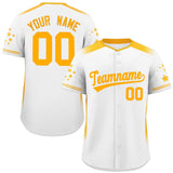 Custom Gradient Side Personalized Star Pattern Authentic Baseball Jersey Special style