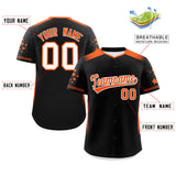 Custom Gradient Side Personalized Star Pattern Authentic Baseball Jersey for Adults