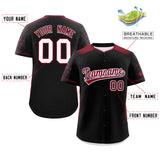 Custom Gradient Side Personalized Star Pattern Authentic Baseball Jersey Big Size for Men