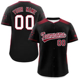 Custom Gradient Side Personalized Star Pattern Authentic Baseball Jersey Big Size for Men